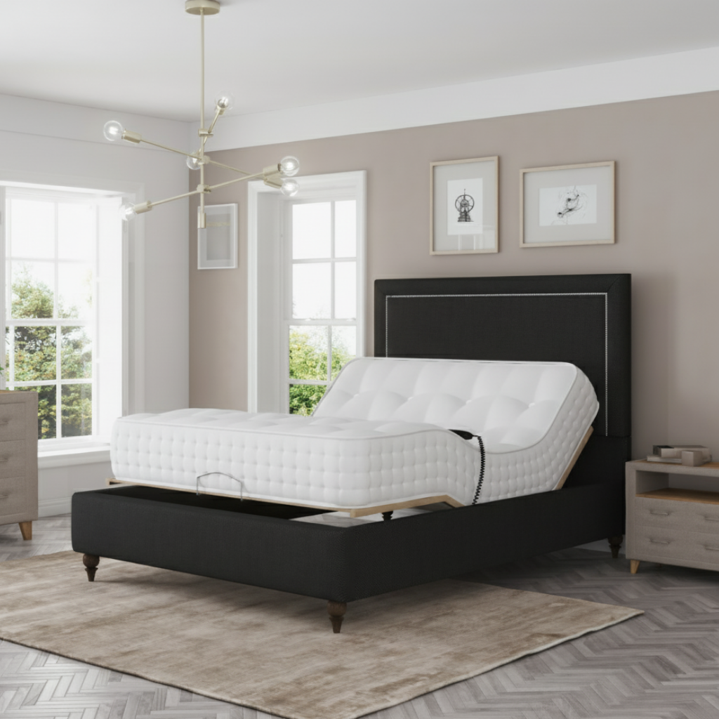 EaseMotion HealthPlus Electric Adjustable Bed Set Memory Gel 1000 Mattress