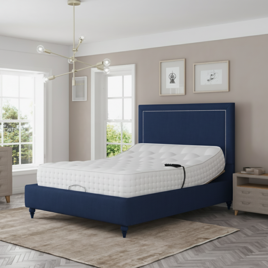 EaseMotion HealthPlus Electric Adjustable Bed Set Memory Gel 1000 Mattress