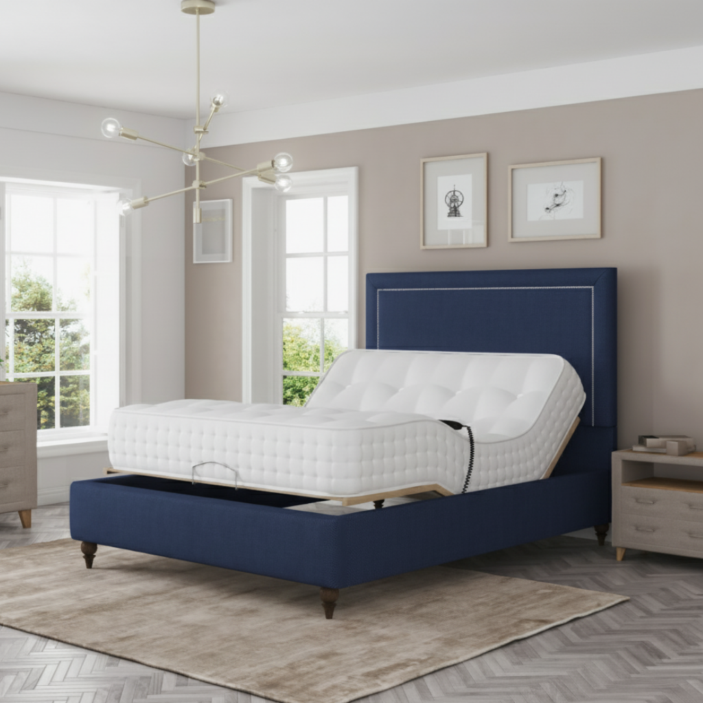 EaseMotion HealthPlus Electric Adjustable Bed Set Memory Gel 1000 Mattress