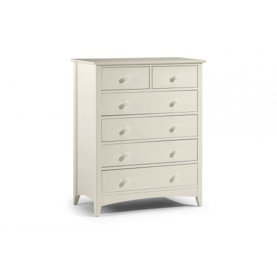 Cameo 4+2 Drawer Chest - Stone White