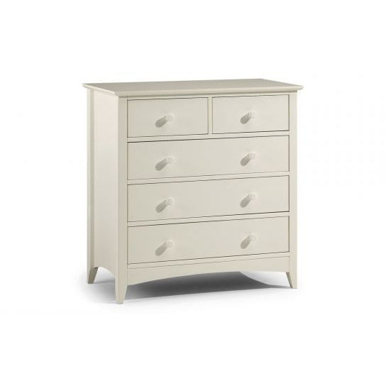 Cameo 3+2 Drawer Chest - Stone White