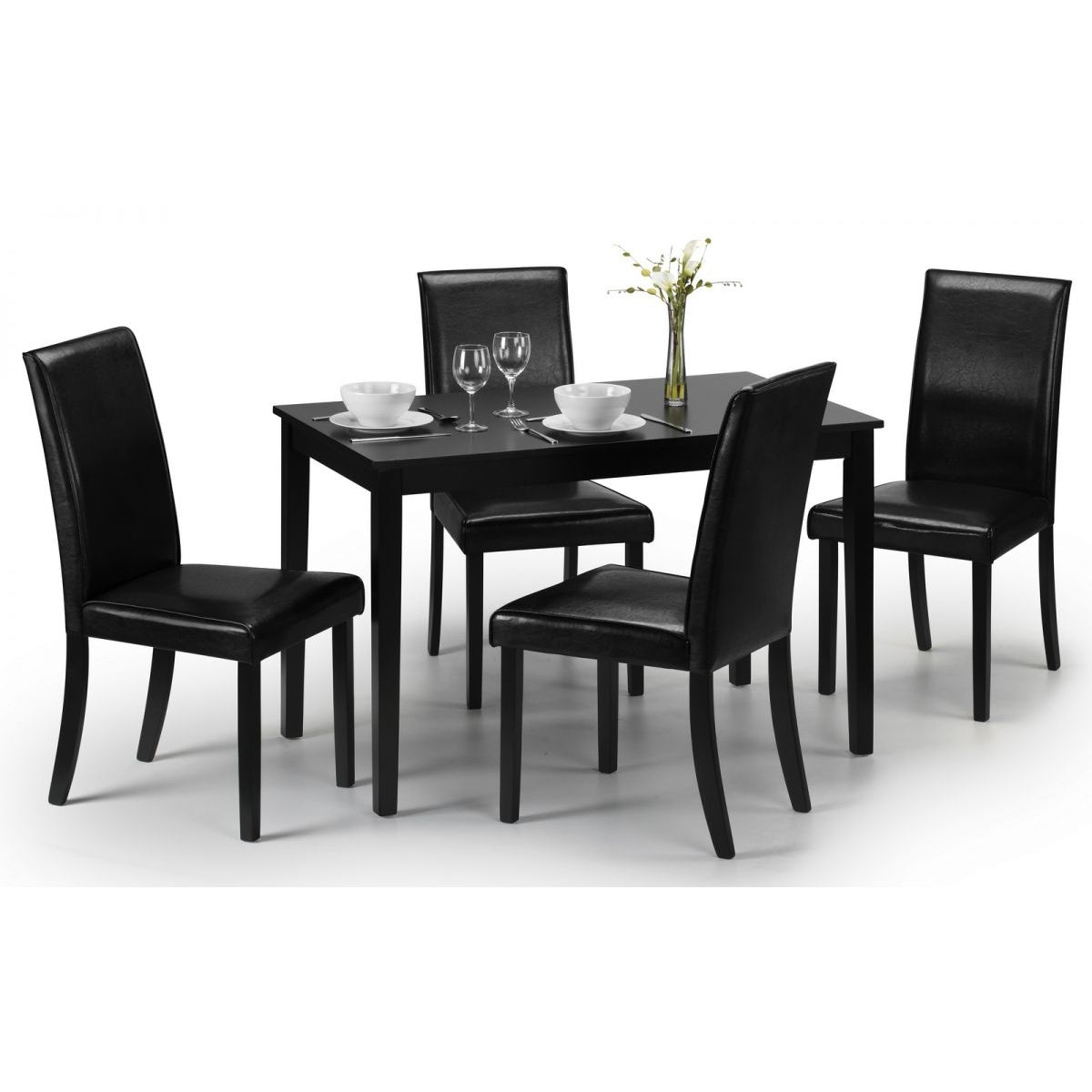 Hudson Black Dining Set