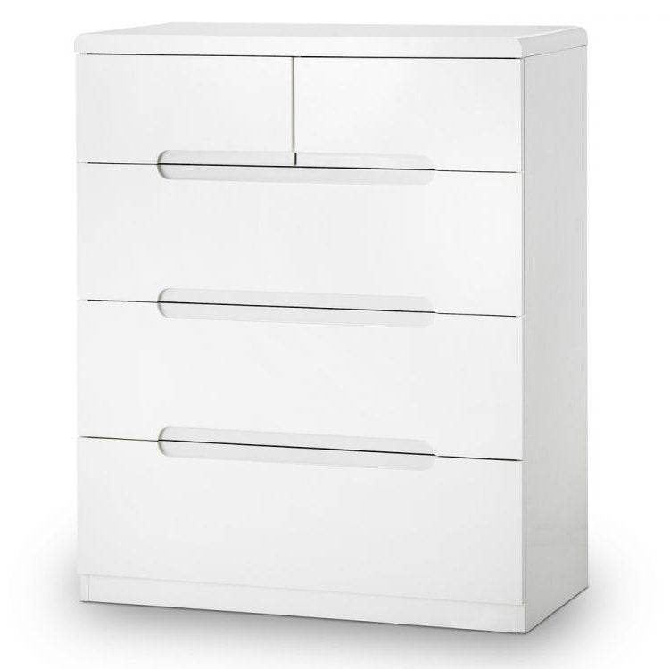Manhattan 3+2 Drawer Chest - White