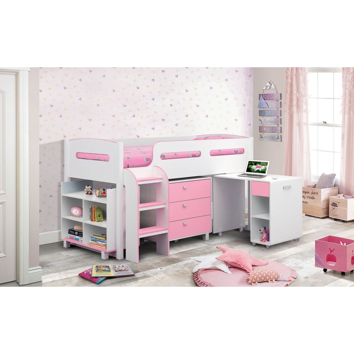 Kimbo Cabin Bed - Pink