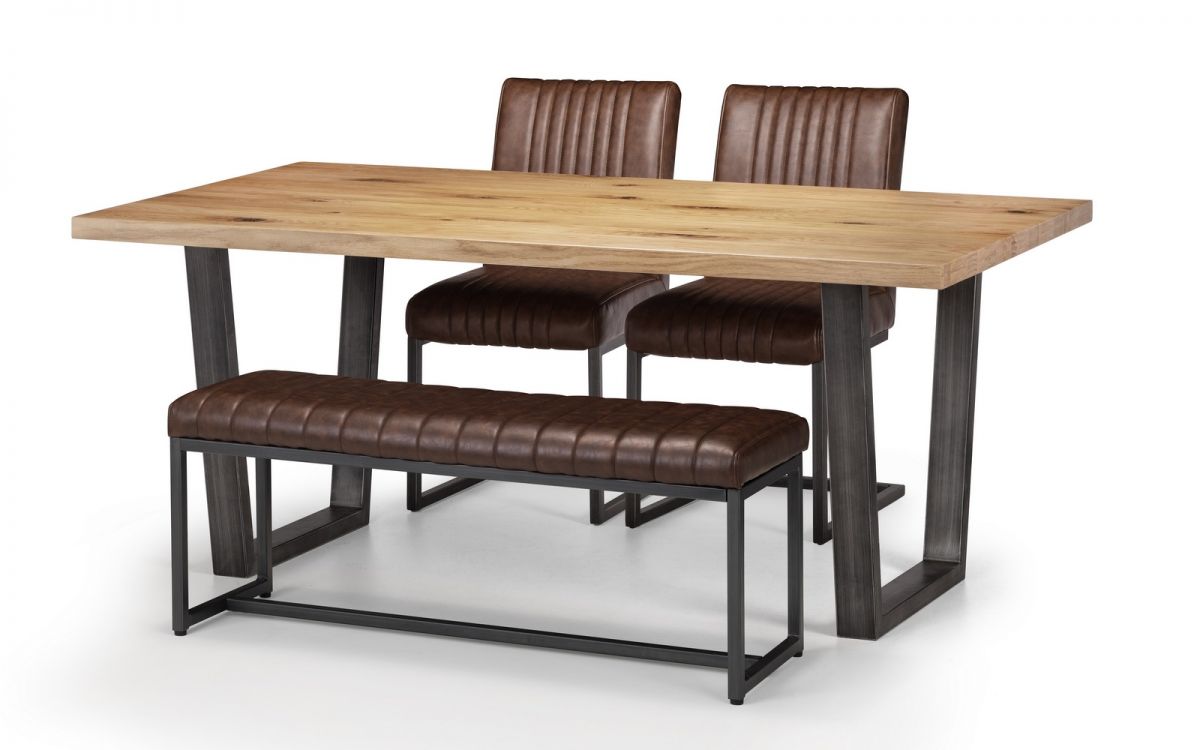 Brooklyn Dining Set - Upholstered Bench & 2 Chairs