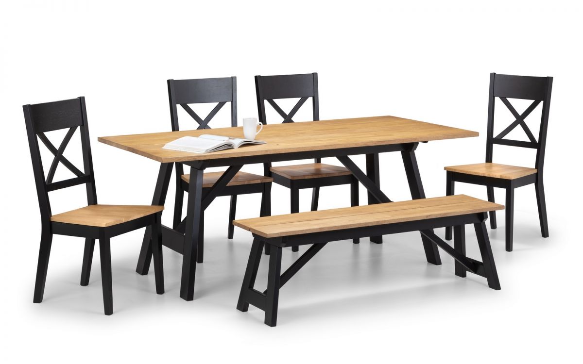 Hockley Dining Set (Bench & 4 Chairs)