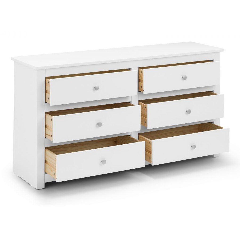 Radley 6 Drawer Chest - White
