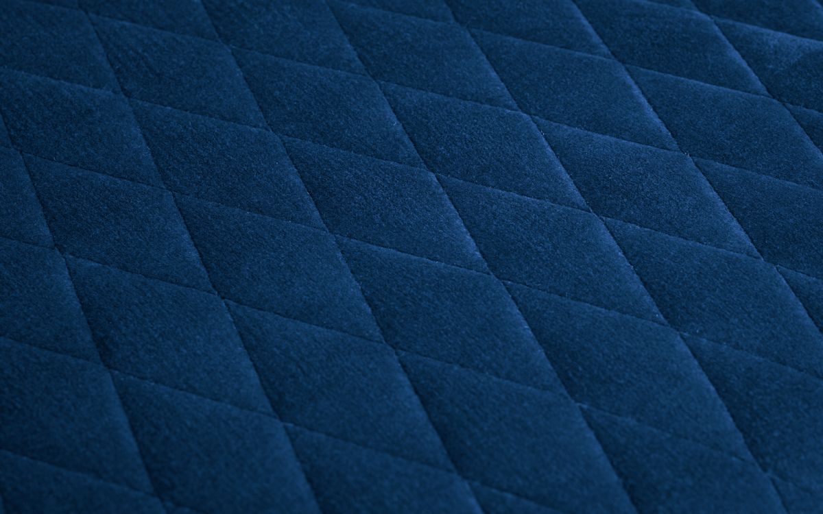 Como & Luxe Blue Dining Set (2 Chairs & Bench)