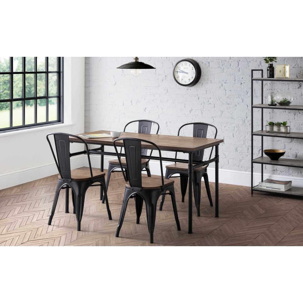 Carnegie Dining Table & 4 Grafton Chairs
