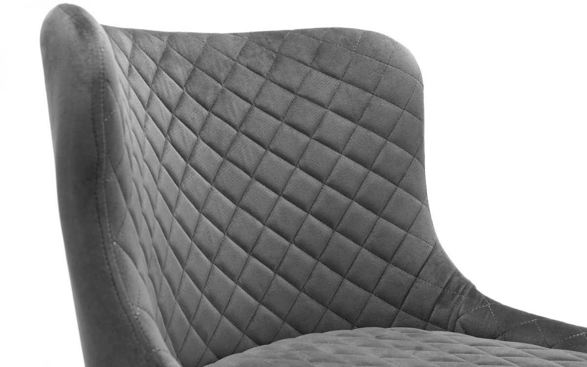 Grafton Bar Table & 4 Luxe Grey Bar Stools