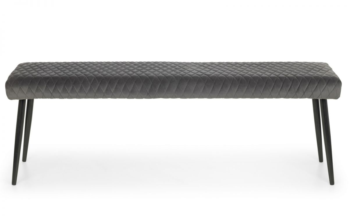 Berwick Dining Table, Luxe Low Grey Bench & 4 Luxe Grey Chairs