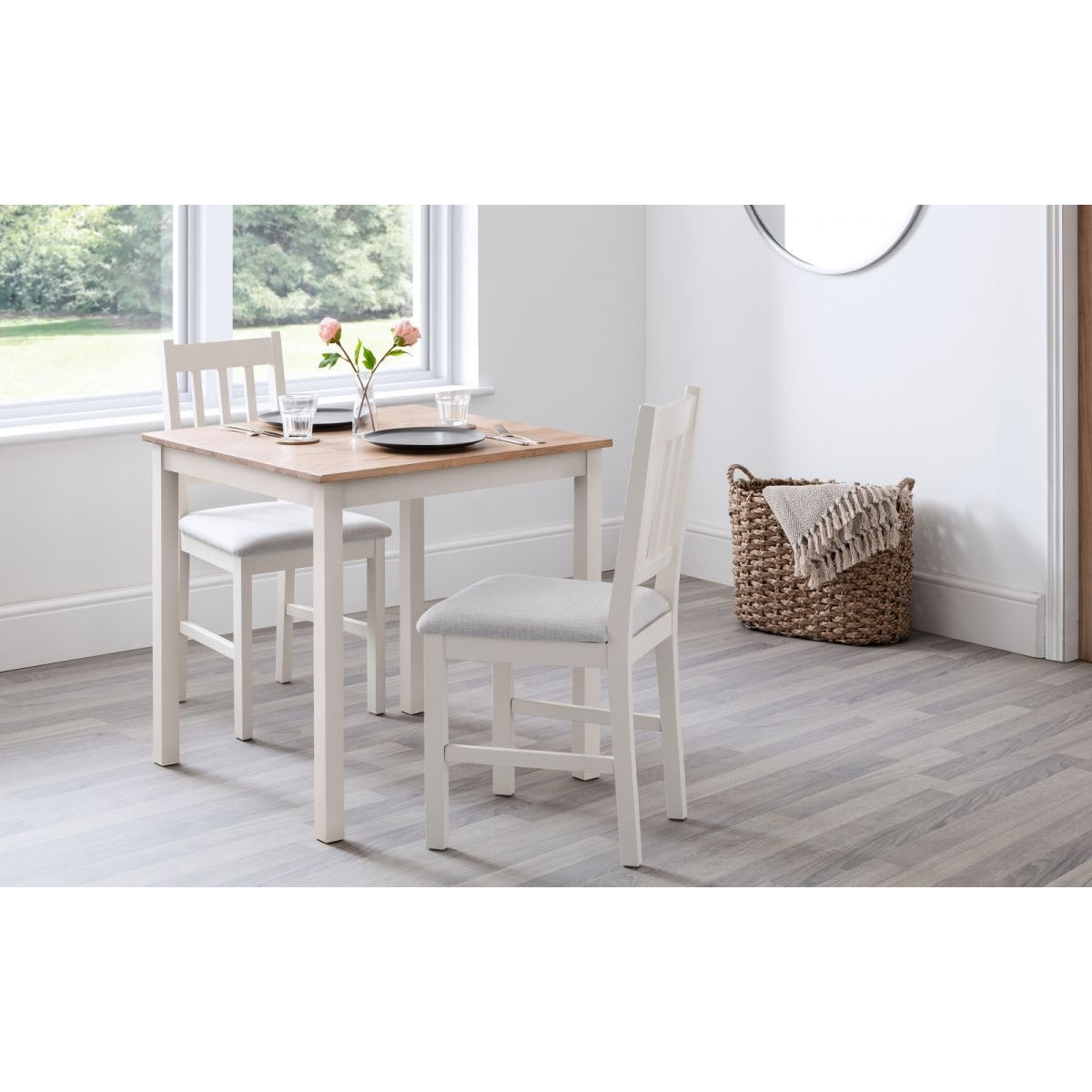 Coxmoor Ivory & Oak Square Dining Set