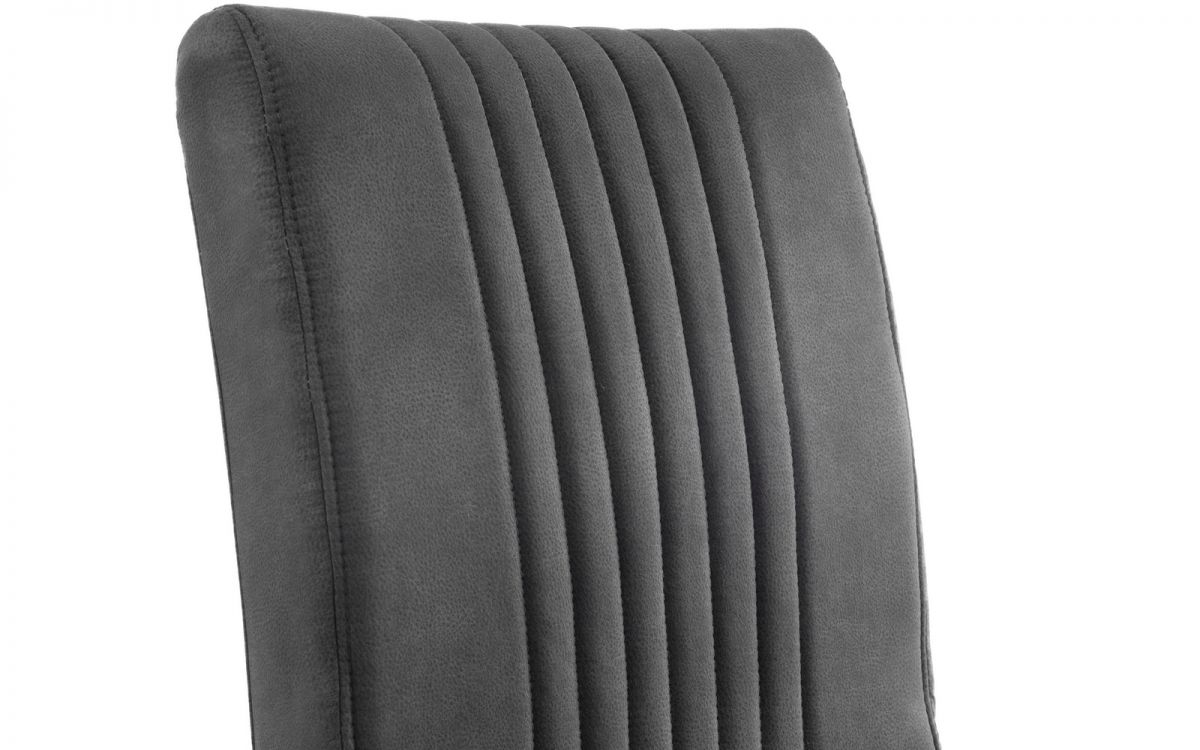 Brooklyn Dining Table Dark Oak, Bench & 2 Charcoal Chairs