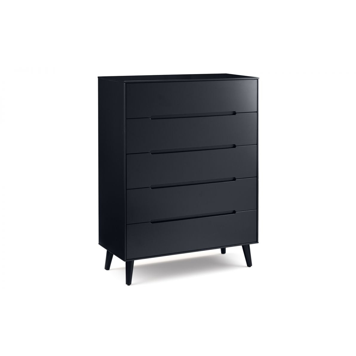 Alicia 5 Drawer Chest - Anthracite Julian Bowen