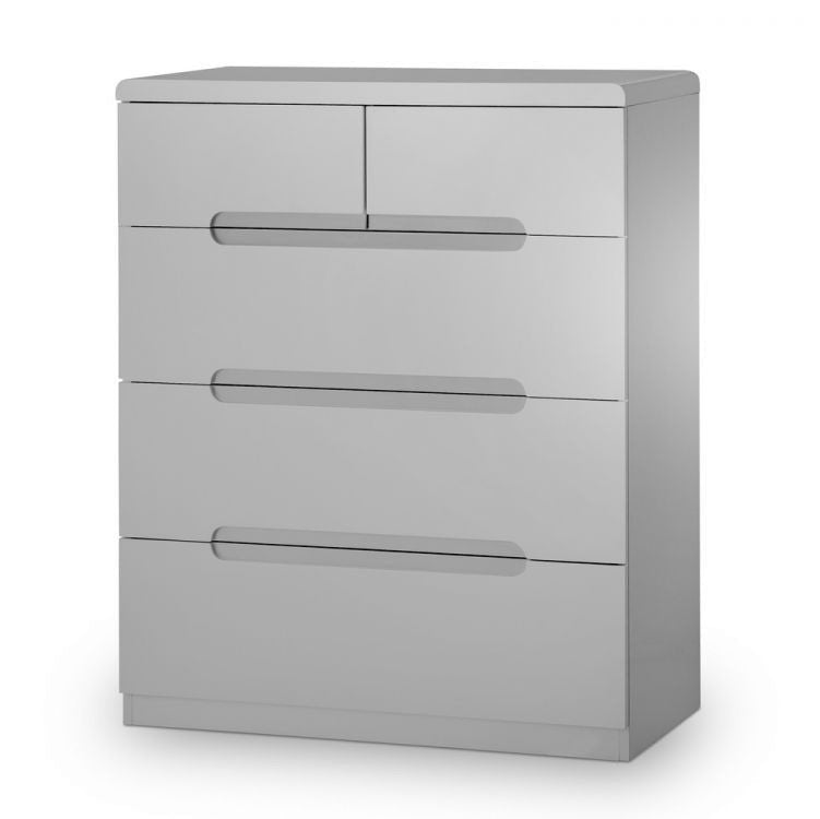 Manhattan 3+2 Drawer Chest - Grey