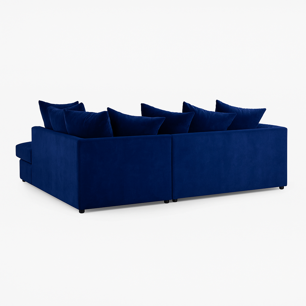 Dylon Right Hand Corner Chaise Sofa Velvet