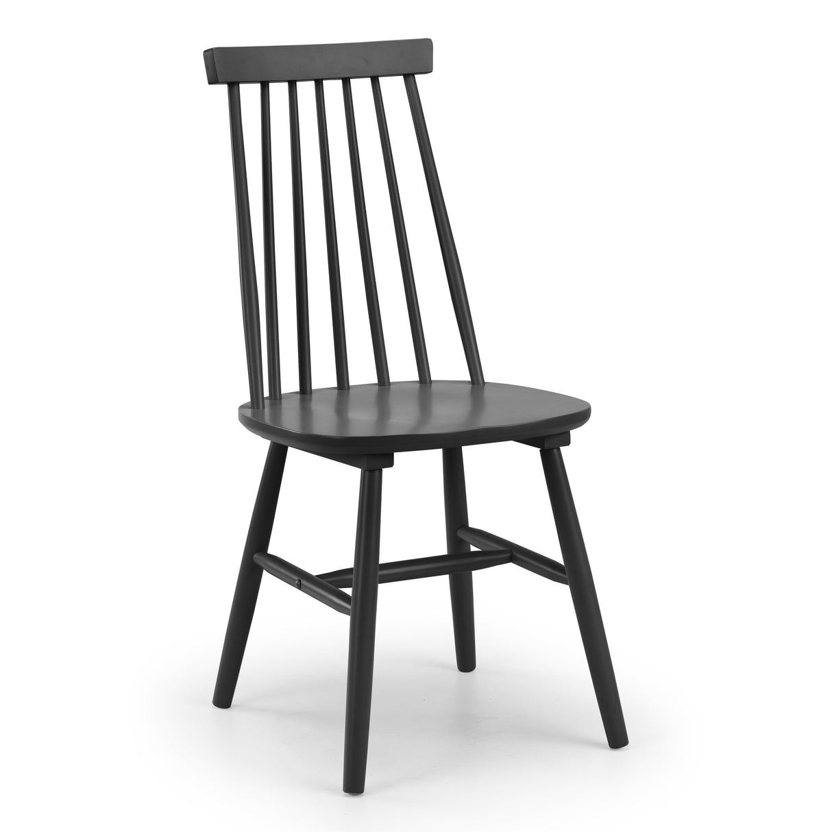 Alassio Spindle Back Dining Chair - Black