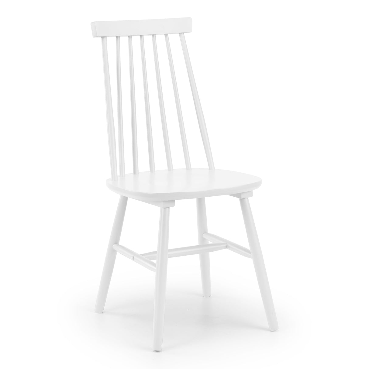 Alassio Spindle Back Dining Chair - White