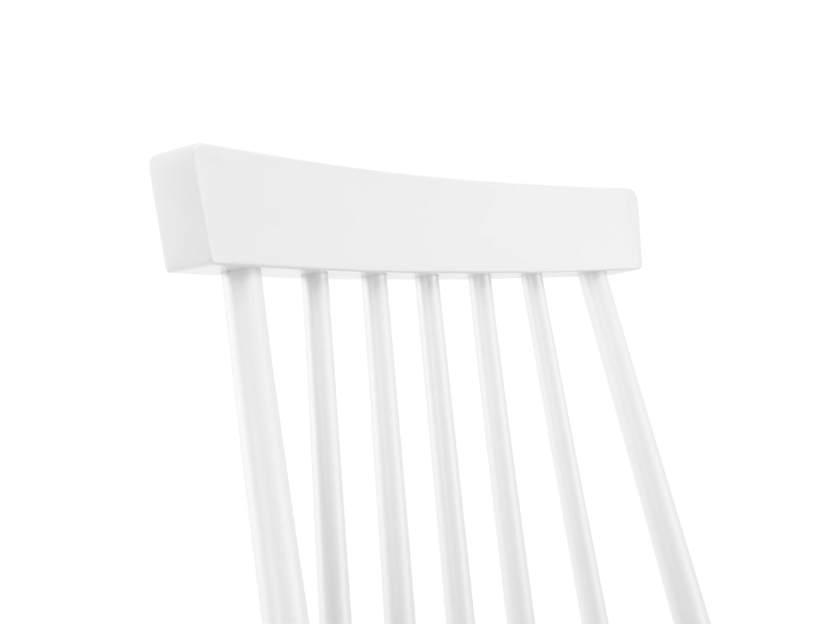 Alassio Spindle Back Dining Chair - White