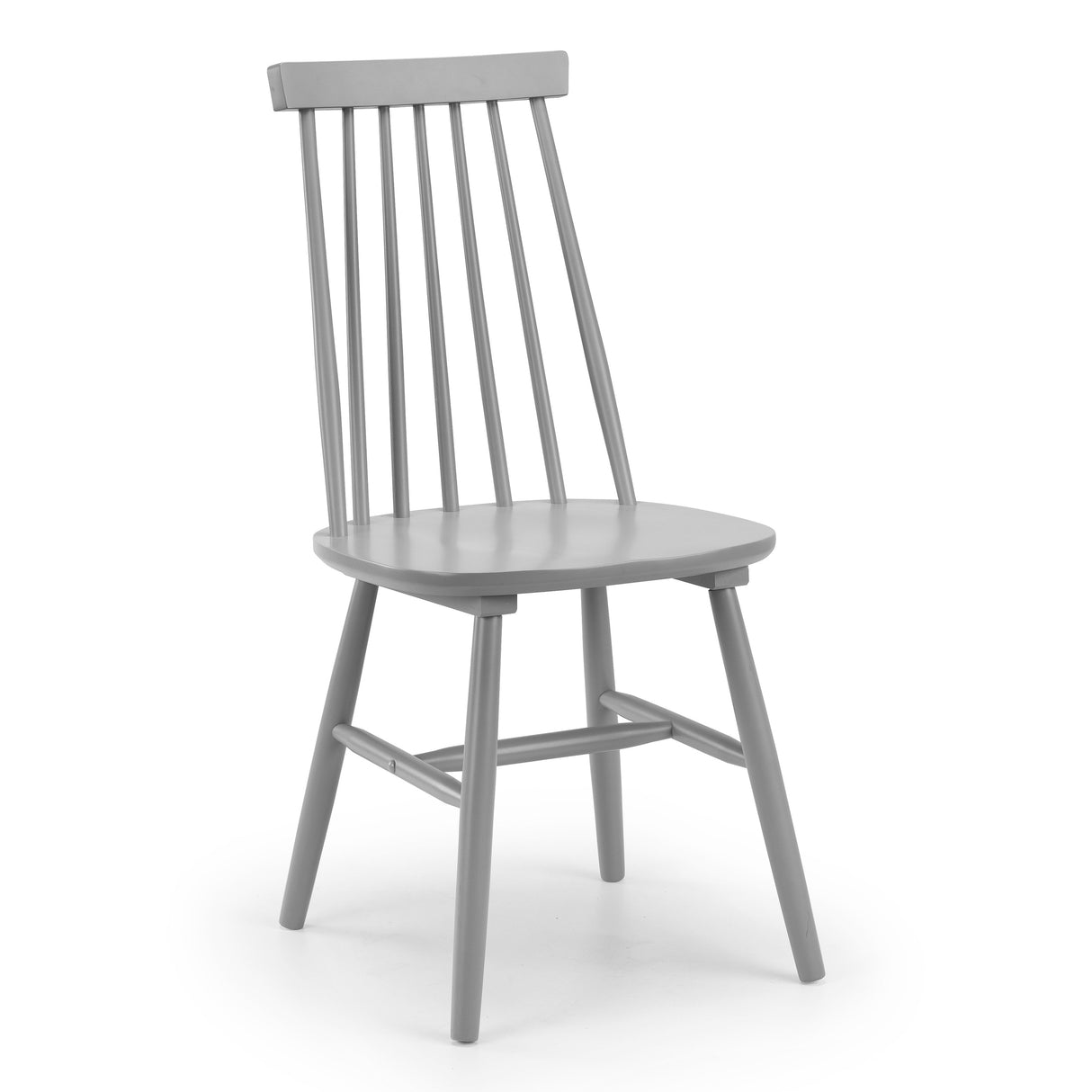 Alassio Spindle Back Dining Chair - Grey