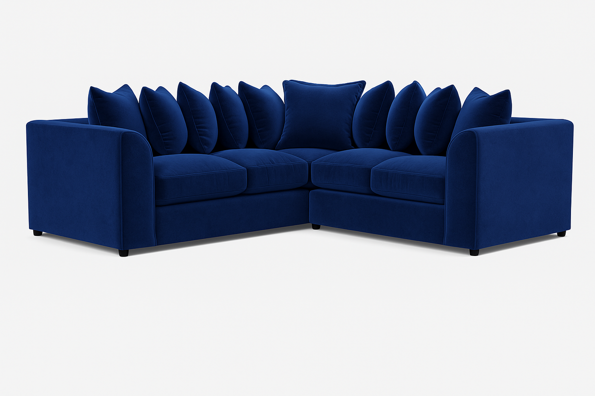 Mayfair Corner Sofa with Scatterback Pillows – Premium Comfort