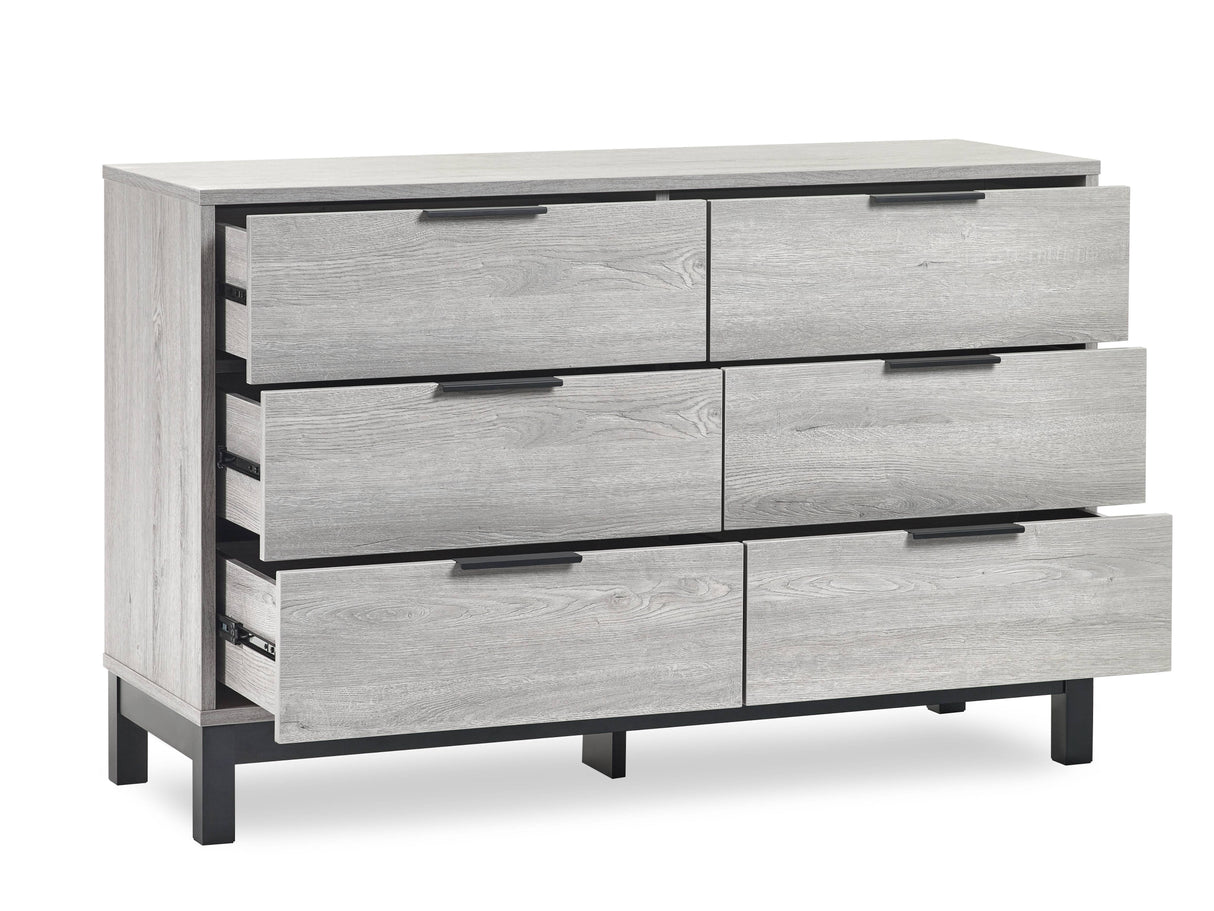 Bali 6 Drawer Chest - Grey Oak