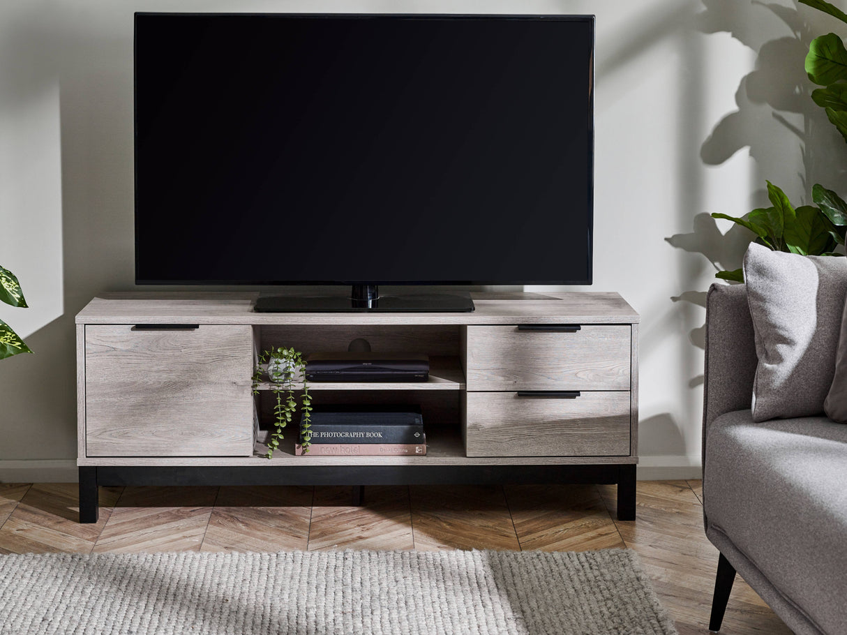 Bali TV Unit - Grey Oak