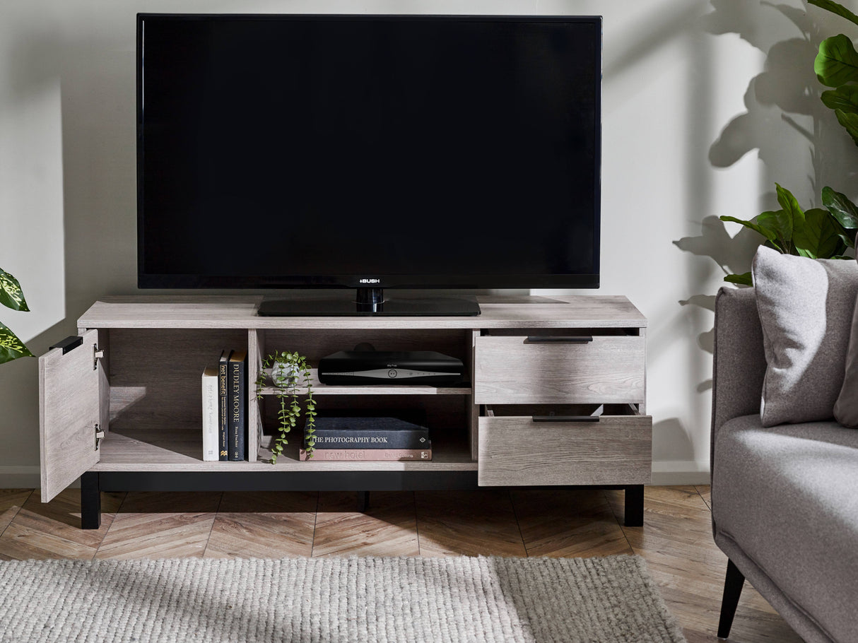 Bali TV Unit - Grey Oak