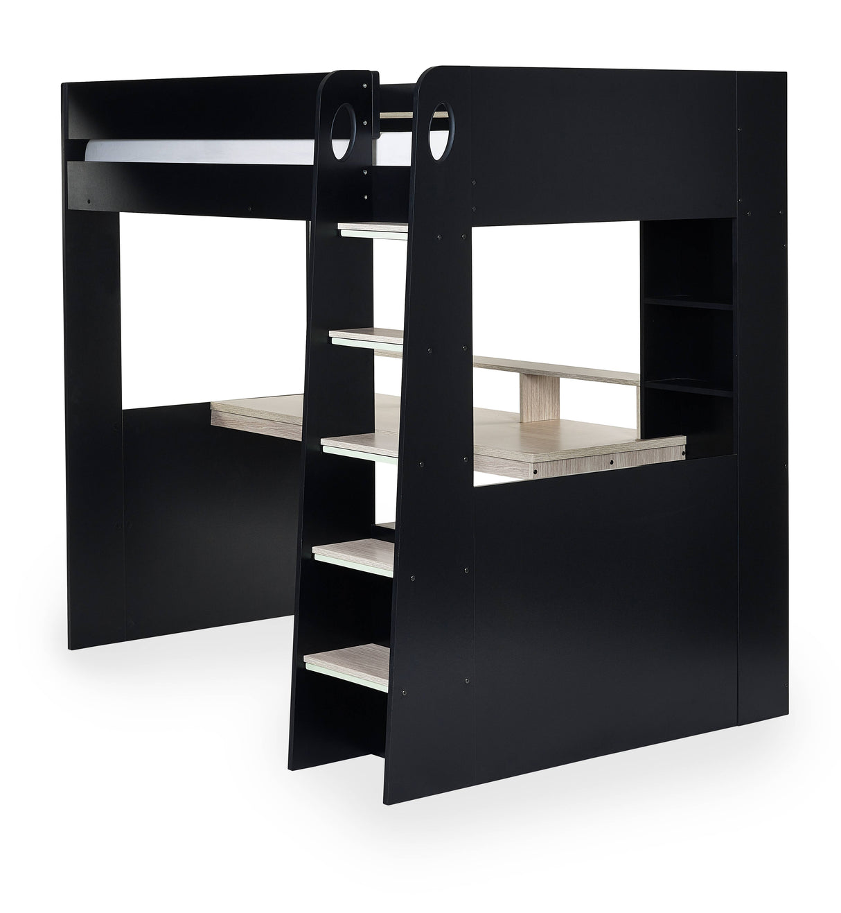 Blaze Gaming Highsleeper - Black And Pale Wood