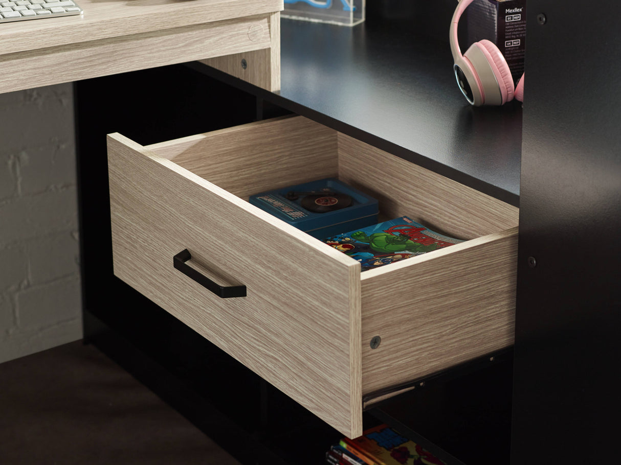 Blaze Gaming Highsleeper - Black And Pale Wood