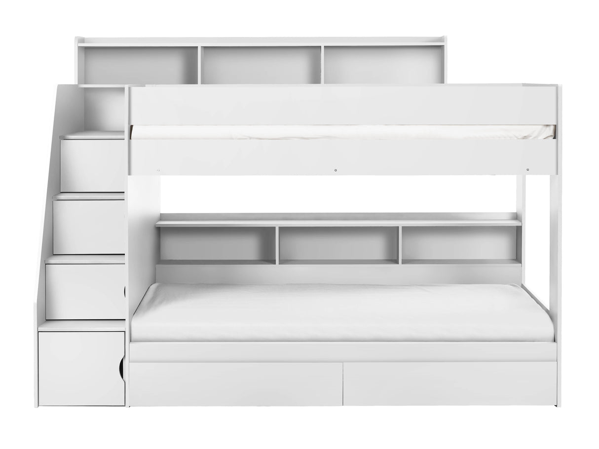 Camelot Staircase Bunk - All White