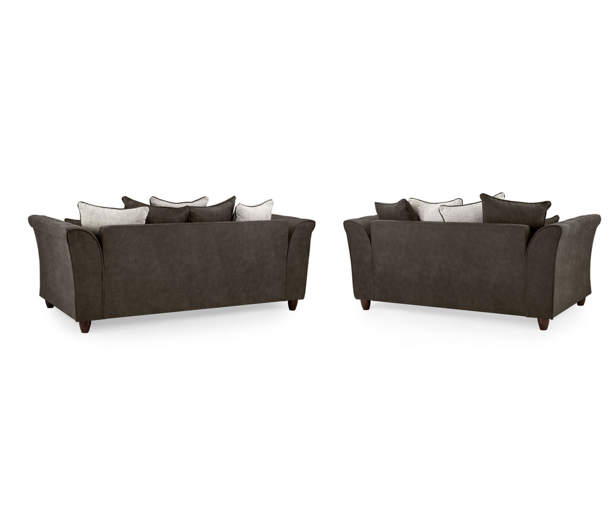Bella Black-Grey 3+2 Seater Sofa Set