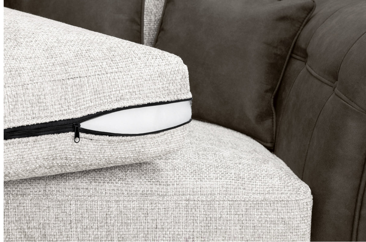 Bella Black-Grey 3+2 Seater Sofa Set