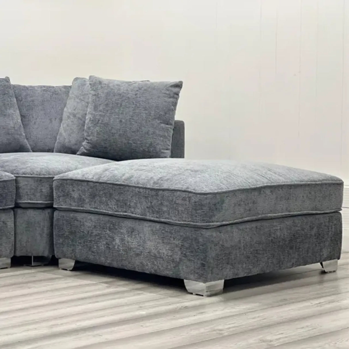 Belgravia U Shape Grey Fabric Sofa