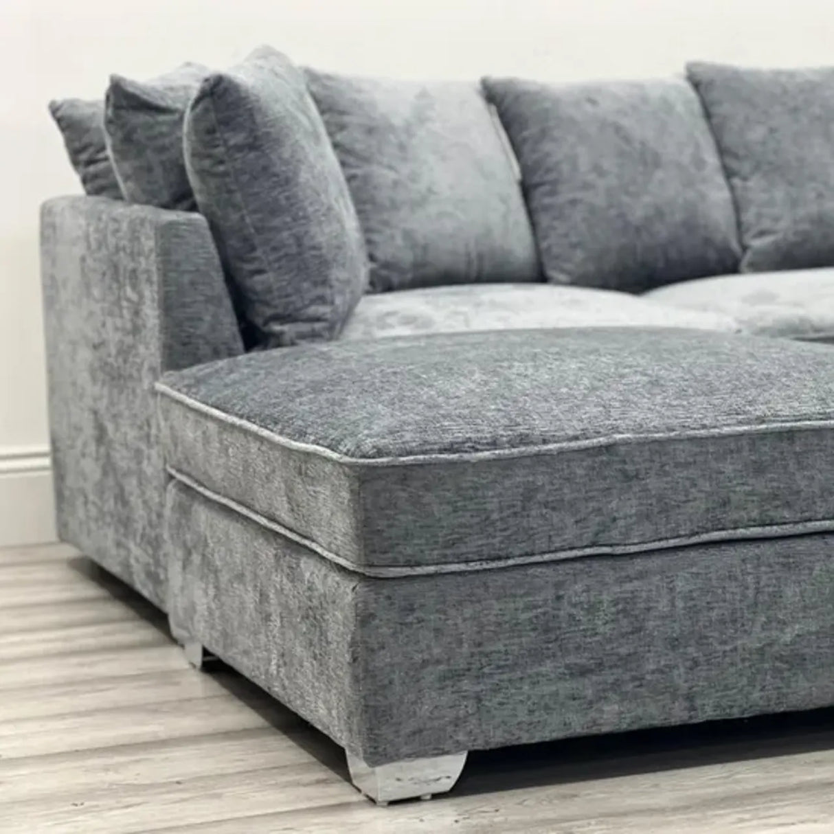 Belgravia U Shape Grey Fabric Sofa