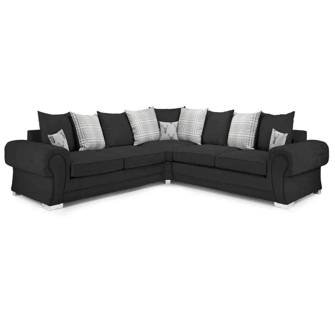 Verona Scatterback Fabric Sofa Large Corner