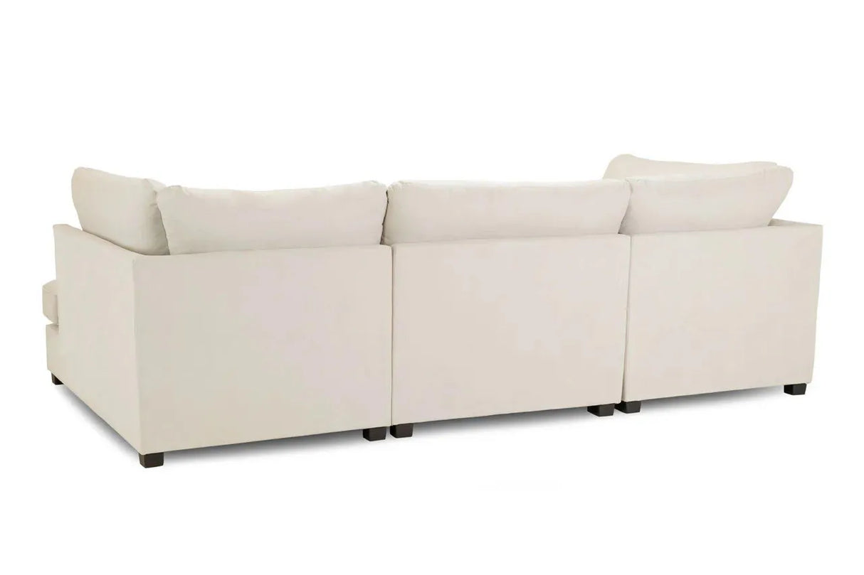 Carnaby Sofa Beige U Shape Corner Footstool