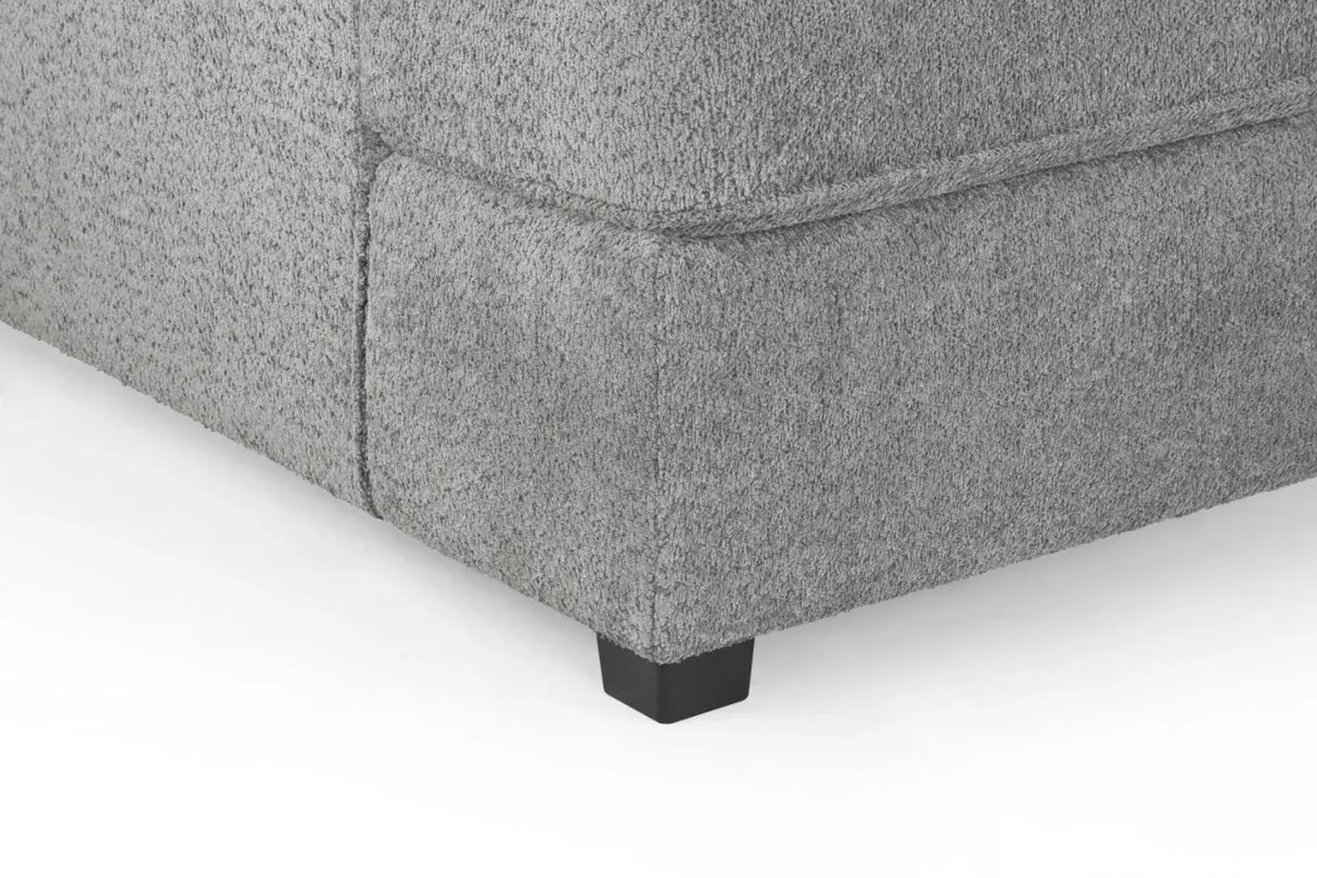 Carnaby Sofa Boucle Grey U Shape Corner Including Footstool