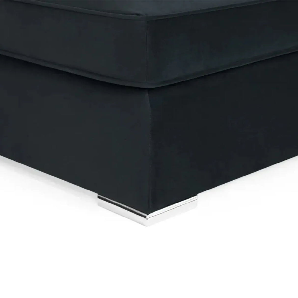 Belgravia Slate Velvet Fabric Corner U Shape Sofa