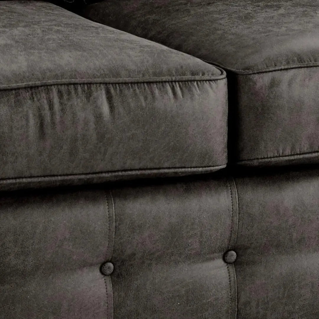 Oakland Chesterfield Sofa Suede 2 Seater