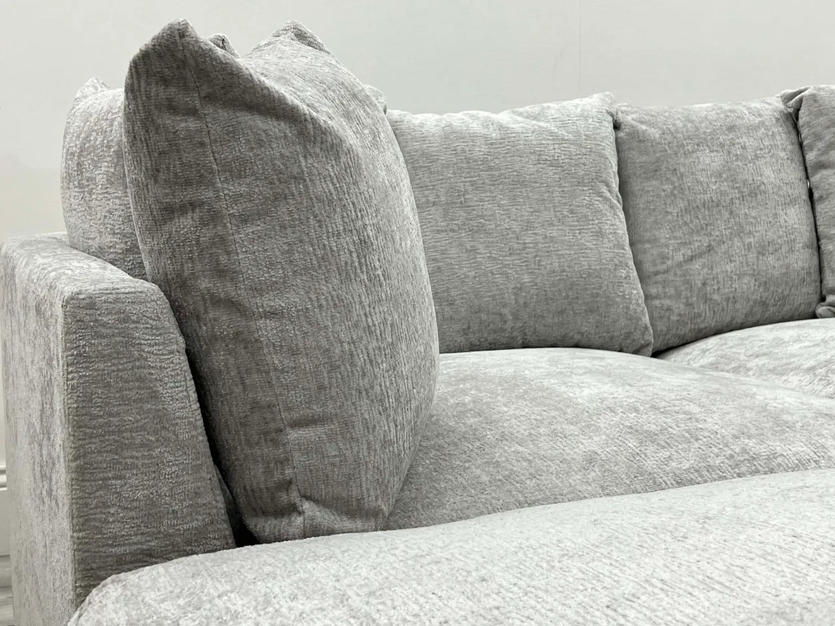 Belgravia U Shape Beige Fabric Sofa