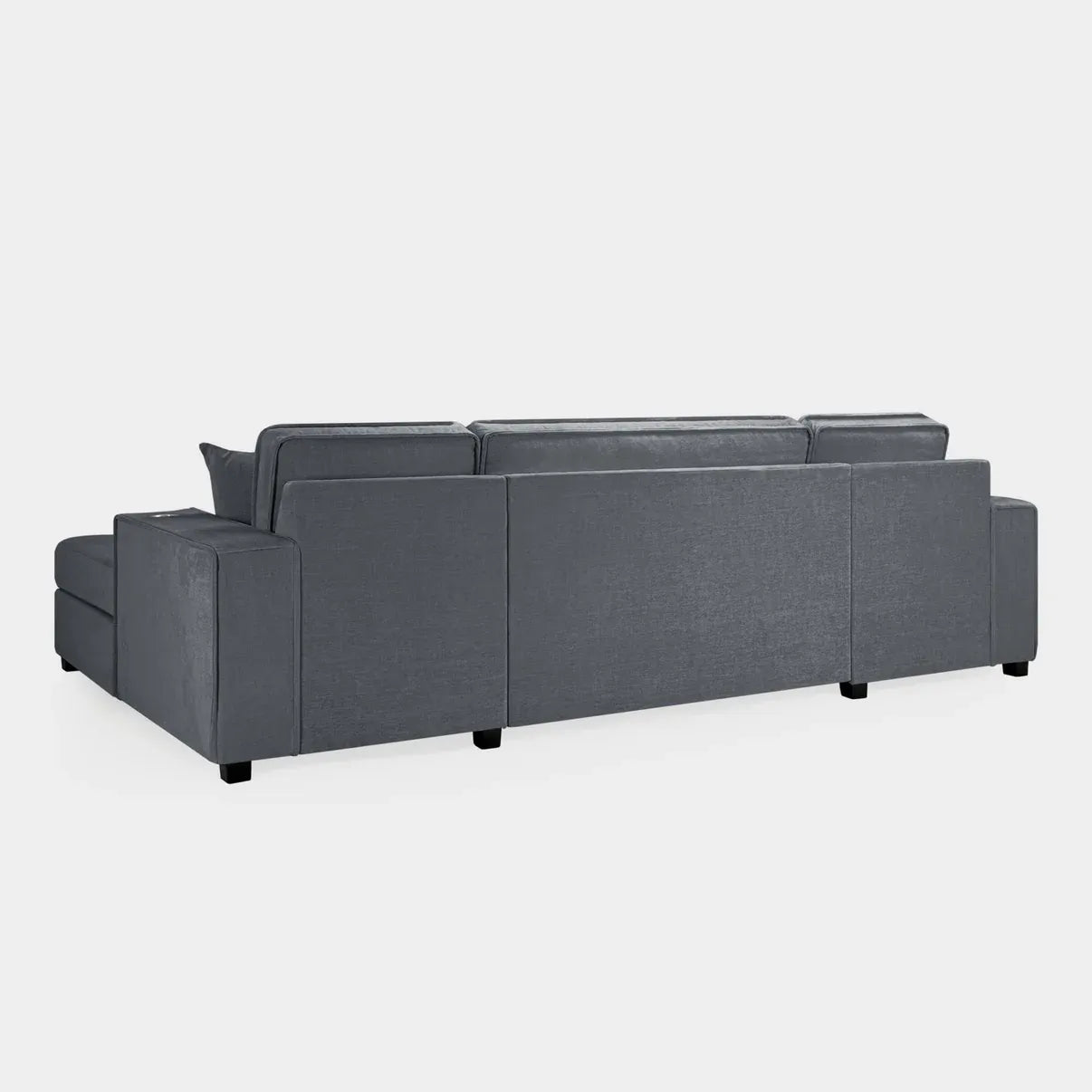 Milian Corner U Shape Sofabed With Storage Grey