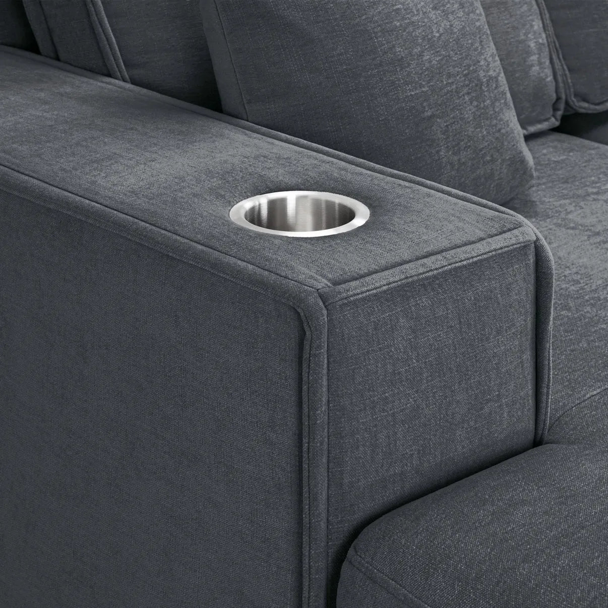Milian Corner U Shape Sofabed With Storage Grey