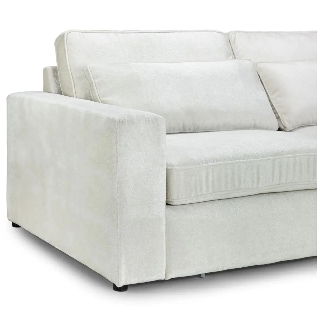 Kiana Modular Sectional Fabric Corner Sofa With Footstool