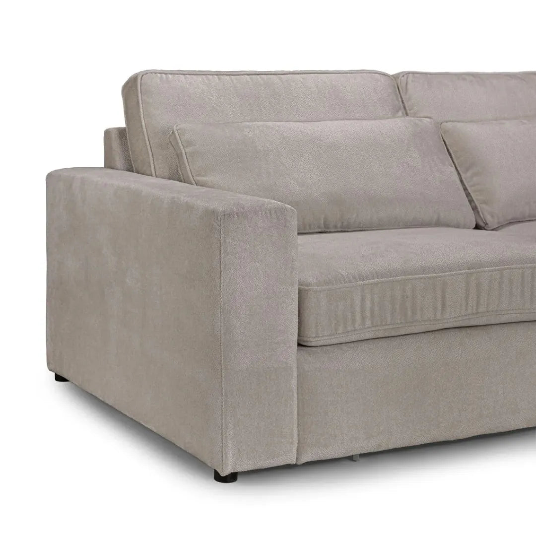 Kiana Modular Sectional Fabric Corner Sofa With Footstool