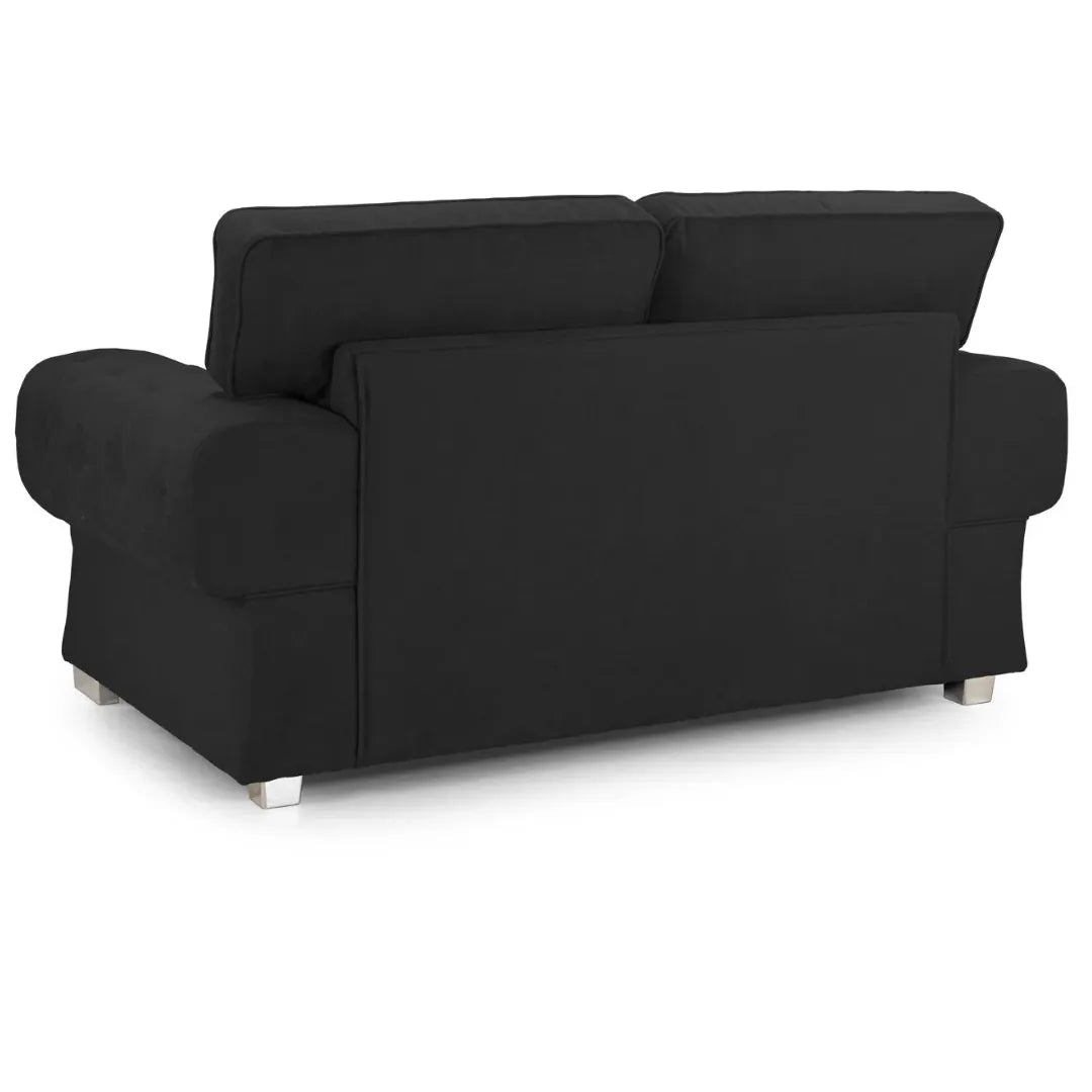 Verona Fabric Sofa FullBack 2 Seater Grey Or Black