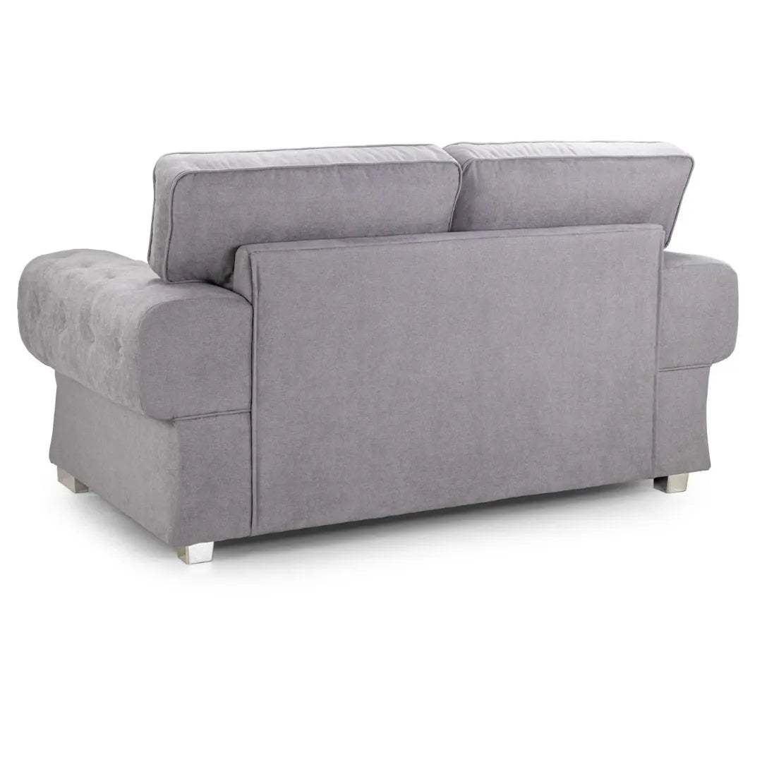 Verona Fabric Sofa FullBack 2 Seater Grey Or Black
