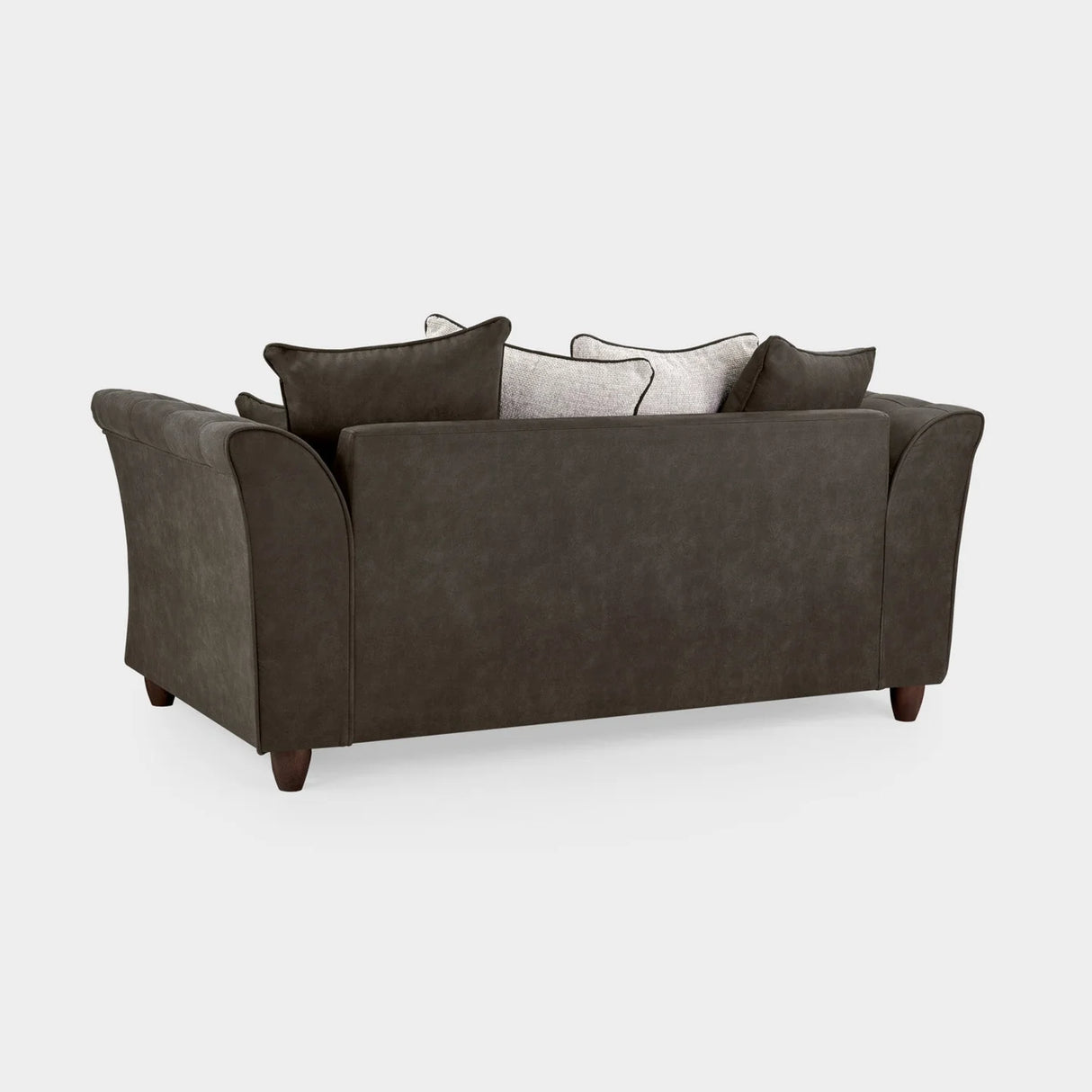 Bella Grey/Black 2 Seater Sofa