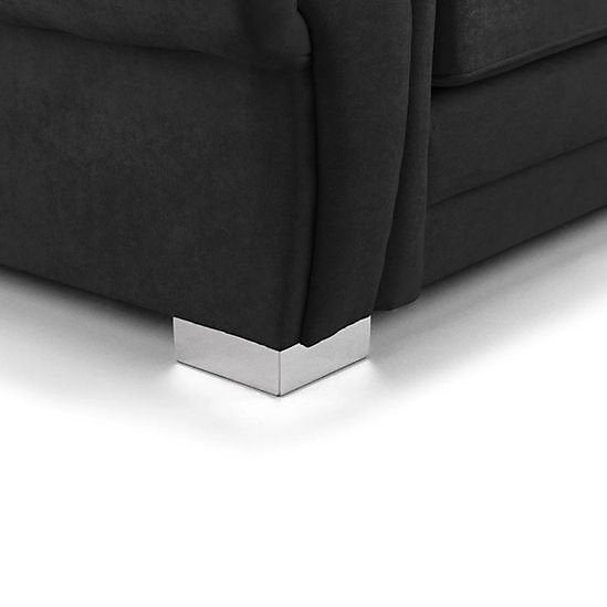 Verona Fabric Sofa Scatterback 3 Seater Grey Or Black