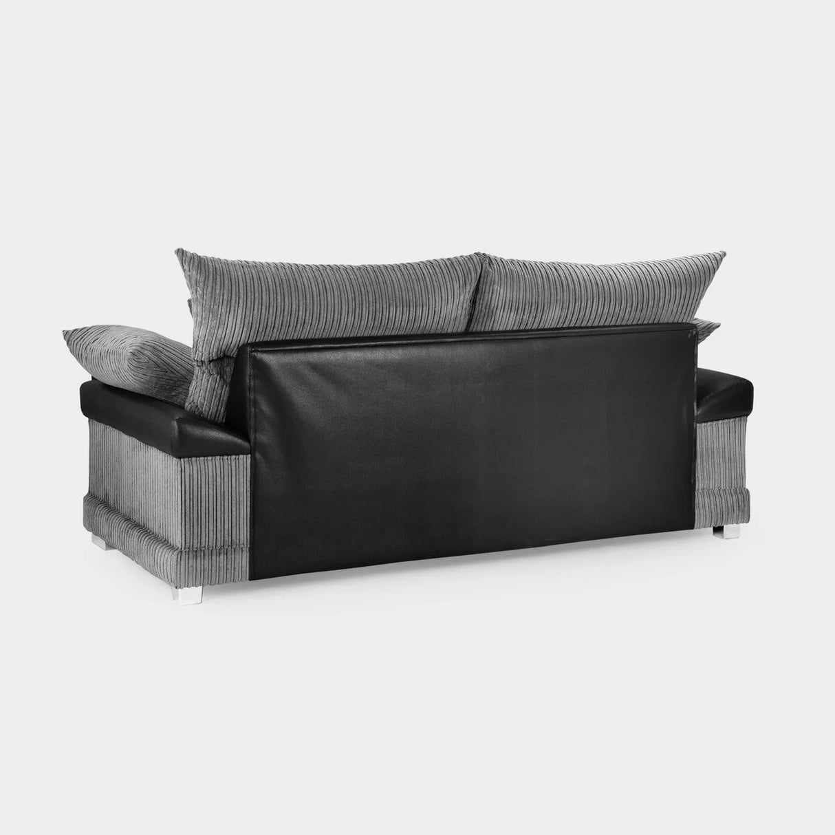 Logan Grey/Black 3 Seater Sofa